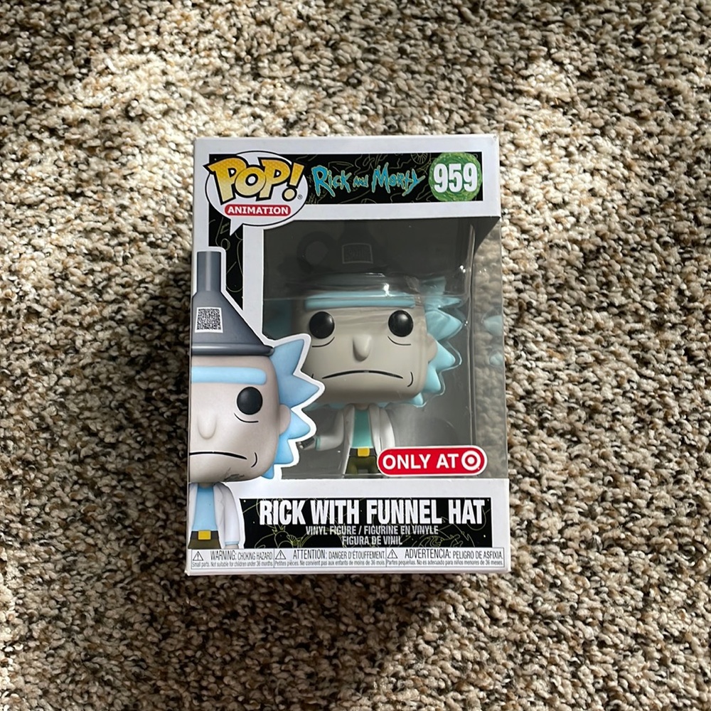 Ricky & Morty Funko POP - Rick with Funnel Hat #959